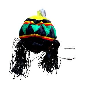 PET SUPPLIES PLUS RASTE & DREDLOCKS HAT DOG COLOR MULTI SIZE S/M